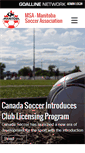 Mobile Screenshot of manitobasoccer.ca